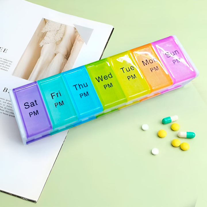 Pastillero Semanal Organizador Pastillas dispensador medicamentos PSO01