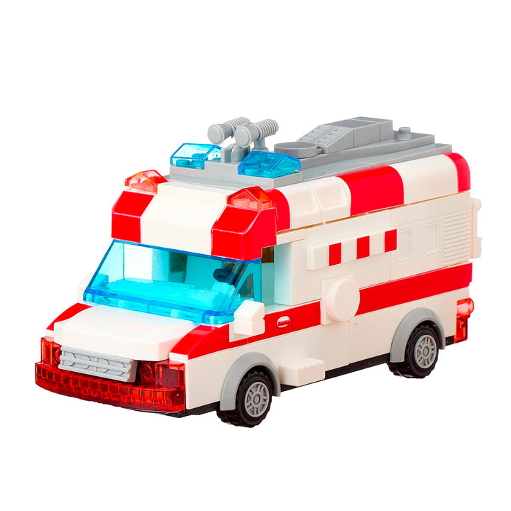 Camión Policía Ambulancia Bloques De Construcción 89-166B