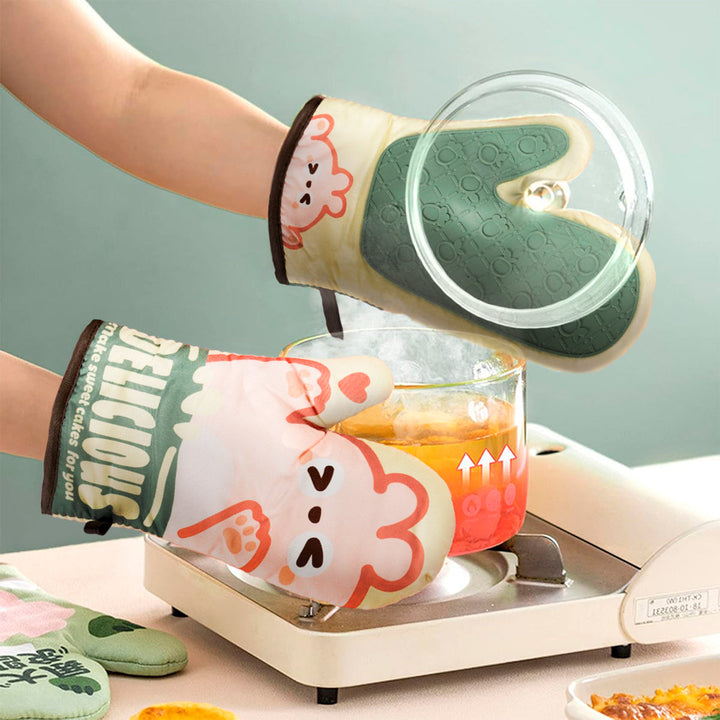 Guantes Para Hornear De Silicona Cocina 21H0131