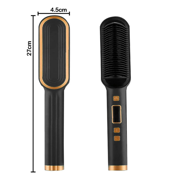 Cepillo Alisador Eléctrico Plancha Cabello Temperatura ajustable JPVI-01