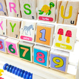 Tablero Educativo Abaco Didáctico Madera Infantil BLLN-3744