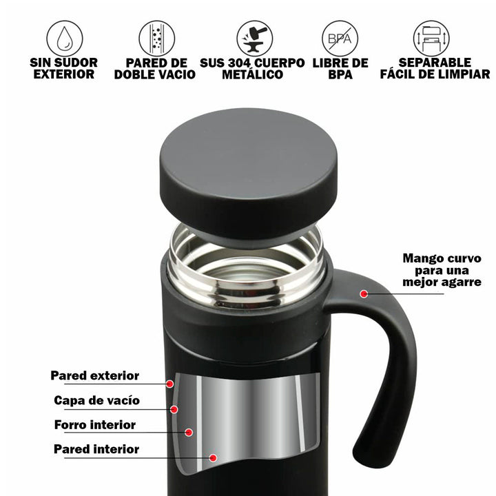 Termo Mug Acero Inoxidable 400ml Café Infusión Té XG-7682