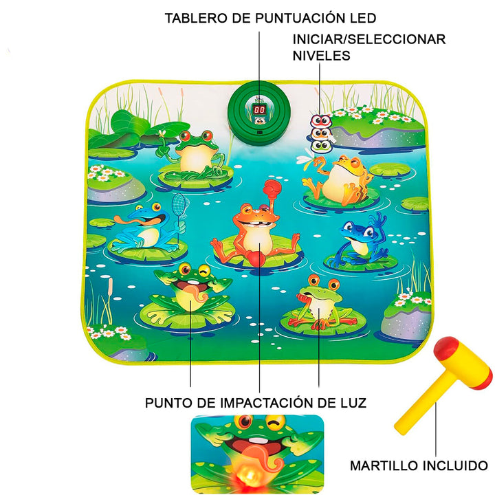 Tapete interactivo Golpea Al Sapo Alfombra didáctica SLW9989