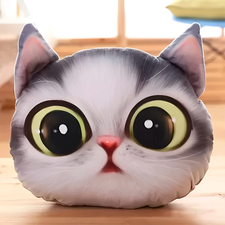 Cojín De Gatos 3D X3 Decoración Almohada FDCG3D