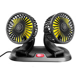 Ventilador Doble De Coche 360° Vehículo Interior Portátil LJPVI-20