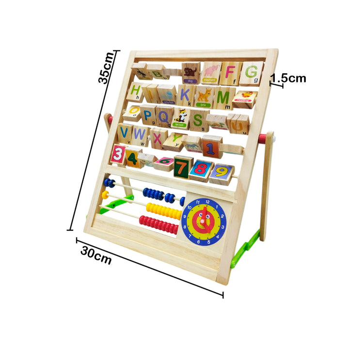Tablero Educativo Abaco Didáctico Madera Infantil BLLN-3744