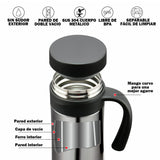 Termo Mug Acero Inoxidable 400ml Café Infusión Té XG-7682