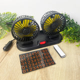 Ventilador Doble De Coche 360° Vehículo Interior Portátil LJPVI-20