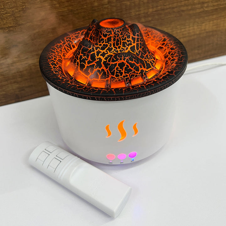 Humidificador Volcán 3D Difusor De Aroma LED KP-6501