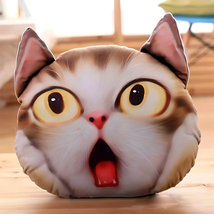 Cojín De Gatos 3D X3 Decoración Almohada FDCG3D