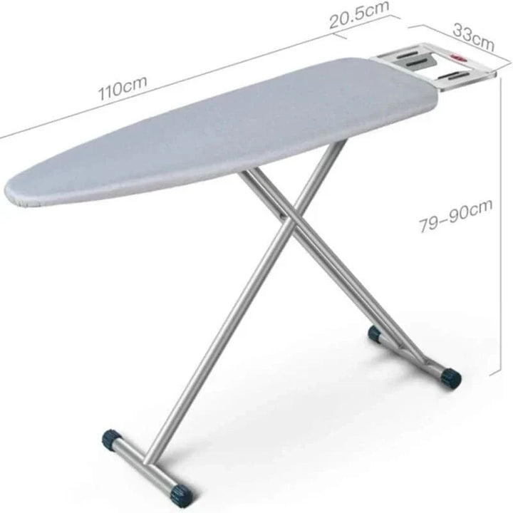 Mesa plegable para planchar de metal con soporte para plancha