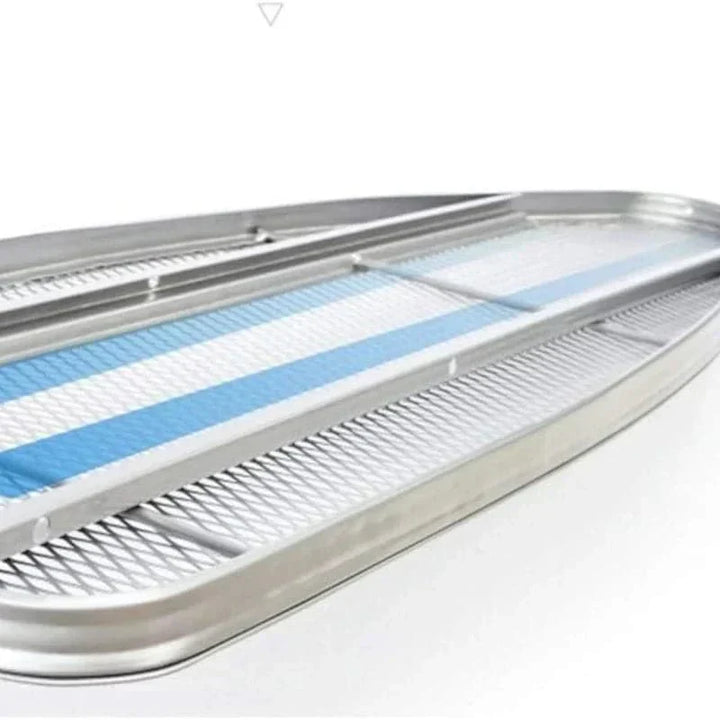 Mesa plegable para planchar de metal con soporte para plancha