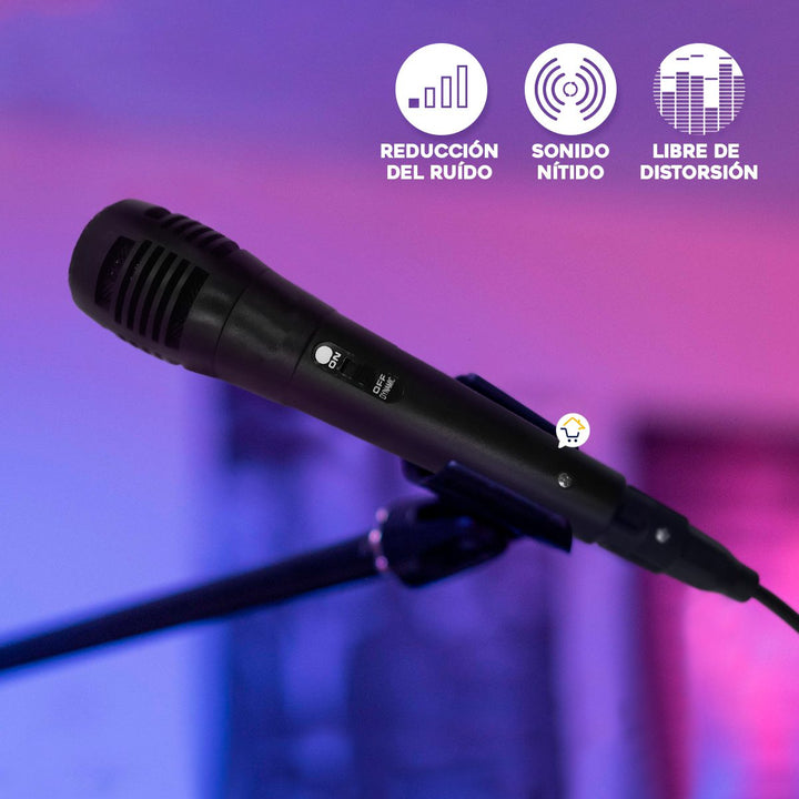 Micrófono Alámbrico Para Parlante Cabina Karaoke VSSM1817