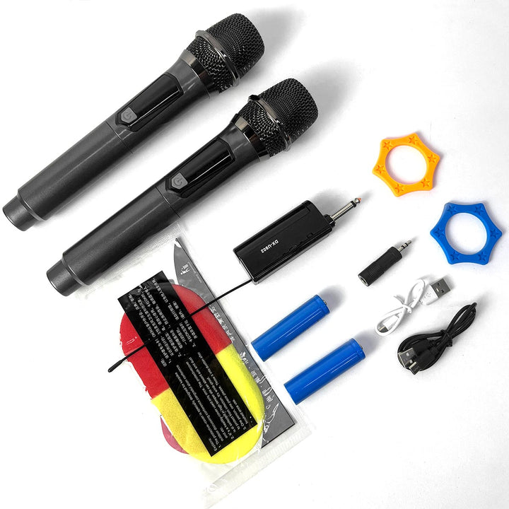 Micrófonos Inalámbricos Recargables Profesionales Calidad de Sonido Hi-Fi DX-U802