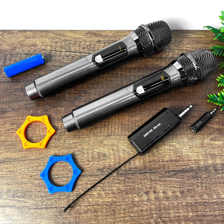 Micrófonos Inalámbricos Recargables Profesionales Calidad de Sonido Hi-Fi DX-U802