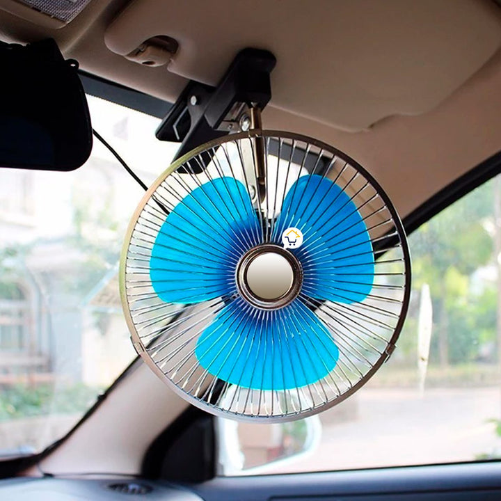 Mini Ventilador Giratorio Para Carro 12 V Abanico Portátil MV12V