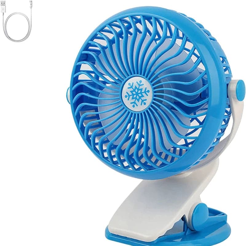 Mini ventilador abanico de pinza portátil recargable con USB