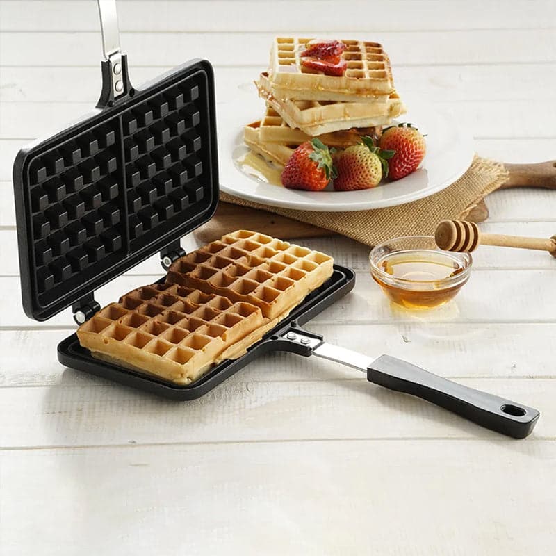 Molde Antiadherente Doble Para Hacer Waffles