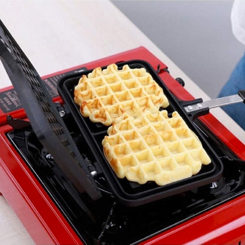 Molde Antiadherente Doble Para Hacer Waffles