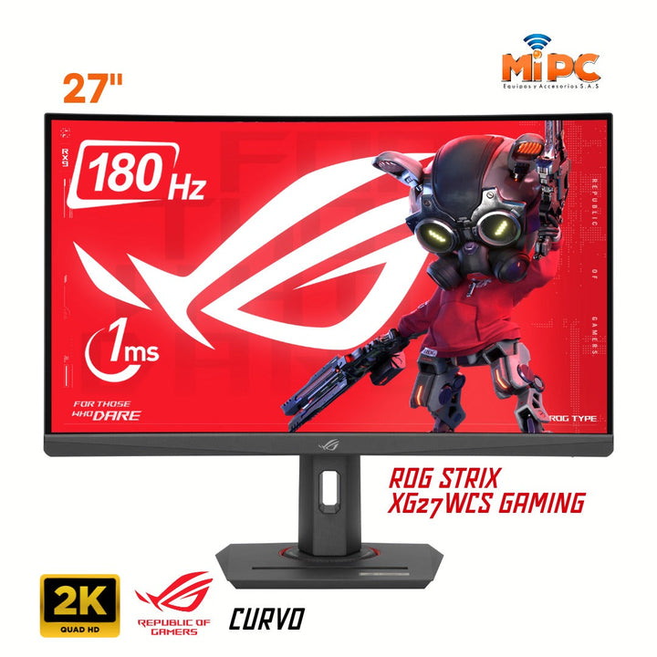 Monitor Asus ROG STRIX XG27WCS Curvo / 27" / 2K 1440 P