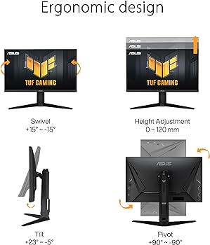 Monitor Asus Tuf Gaming VG279QL3A 27" / Altura Ajustable / 180 Hz / Panel IPS