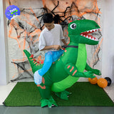 Disfraz De Dinosaurio T-rex Inflable Montable Adulto y Niño Halloween C2012