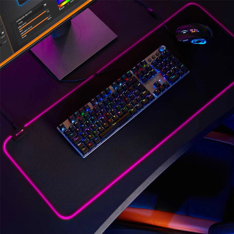 Mousepad Gamer Con Luces Led 90 cm X 40 cm FGD-01