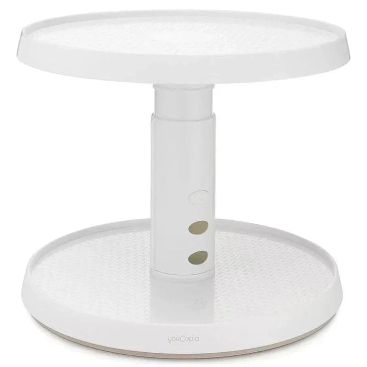 Organizador de cocina con doble bandeja giratorio ajustable