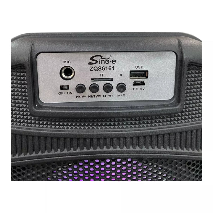 Parlante ZQS De 6.5" Y Retroiluminado ZQS6161