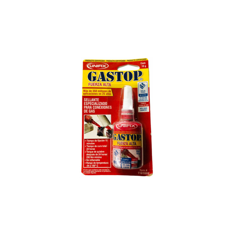 PEGANTE GAS FUERZA ALTA GASTOP X 10GR