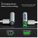 Paquete De Baterías Recargables x 4 Unidades Beston 3AC-18 AAAX4