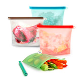 Bolsa Silicona Hermética Reutilizables Alimentos 1000ml HE0232