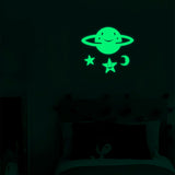 Planeta y Estrellas Luminosas Fluorescentes Cielo Noche AF-006