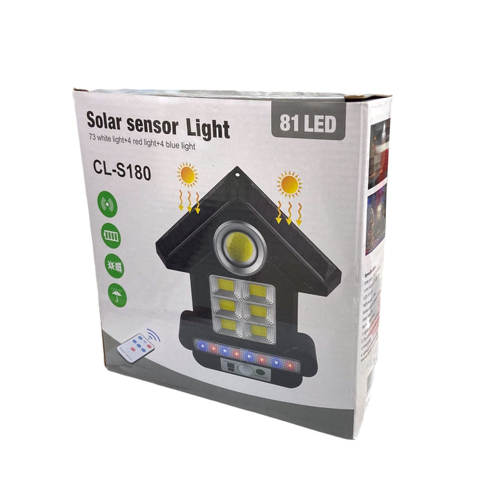Lampara Solar Recargable Sensor de Movimiento Control Remoto 48 Watts