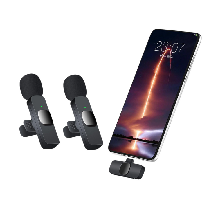 Microfono Inalambrico Recargable Solapa Doble K9