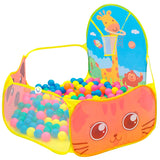 Piscina De Pelotas Infantil Plegable Corral Aro Baloncesto 666A