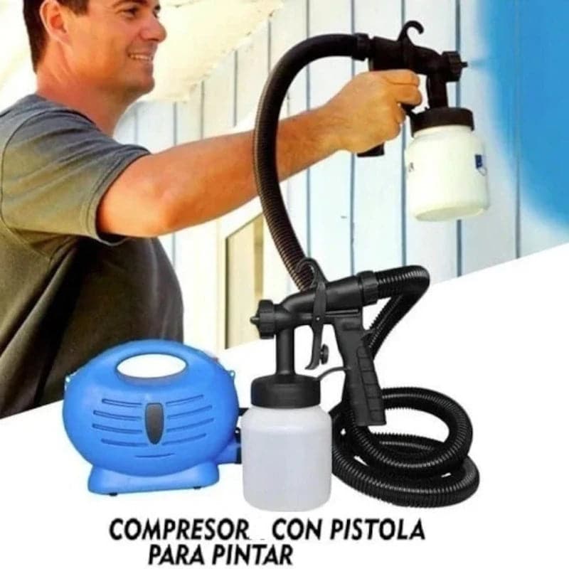 Pistola con compresor de aire para pintar