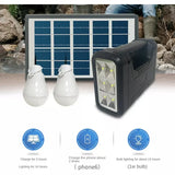 Planta Solar Con Radio Portátil Y Tres Bombillas BP-L131S