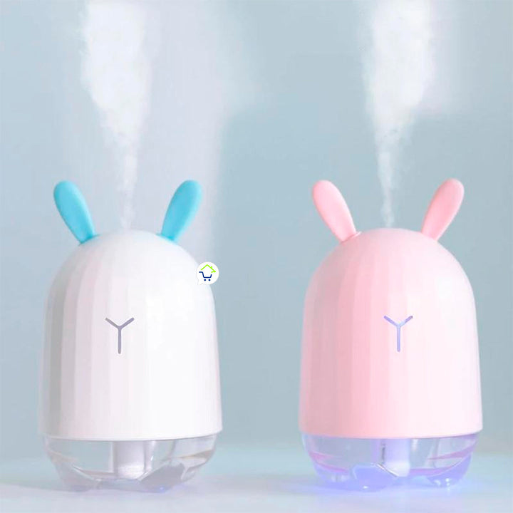 Humidificador Aromatizador Lámpara LED Conejo Difusor Aroma H001