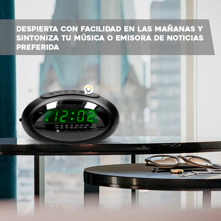 Radio Reloj Digital Despertador De Mesa Am Fm VSRC758