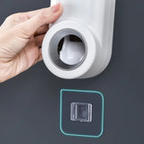 Dispensador De Crema Dental Cepillo De Dientes Adhesivo A La Pared 230403-3