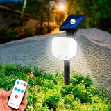Reflector Solar Lámpara Jardín Sensor Movimiento Control Remoto XF706