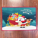 Tapete Navideño Antideslizante Multiusos Estampado Navidad TSCR