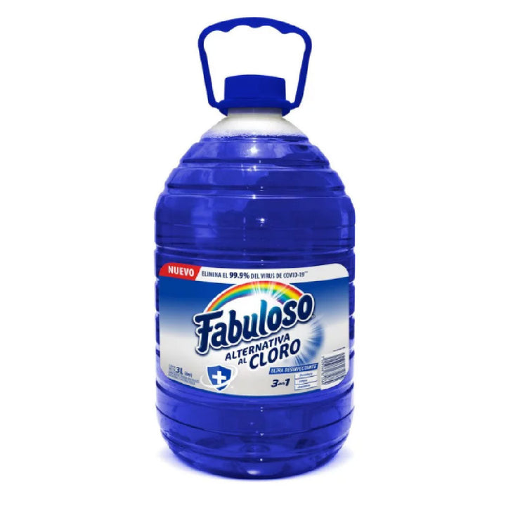 LIMPIADOR LÍQUIDO MULTIUSOS FABULOSO ALTERNATIVA AL CLORO ULTRA DESINFECTANTE FRESCURA NATURAL 3 L