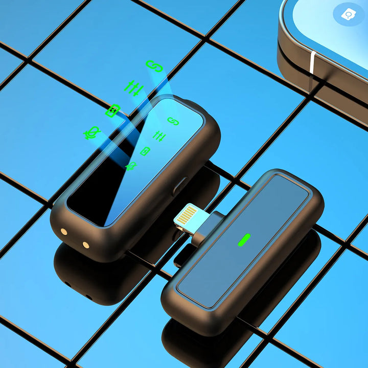 Micrófono De Solapa Recargable Pantalla LCD SX6