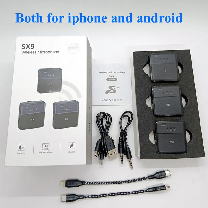 Microfono Solapa Recargable Doble Reduccion de Ruido SX9 ¡Envio Gratis!