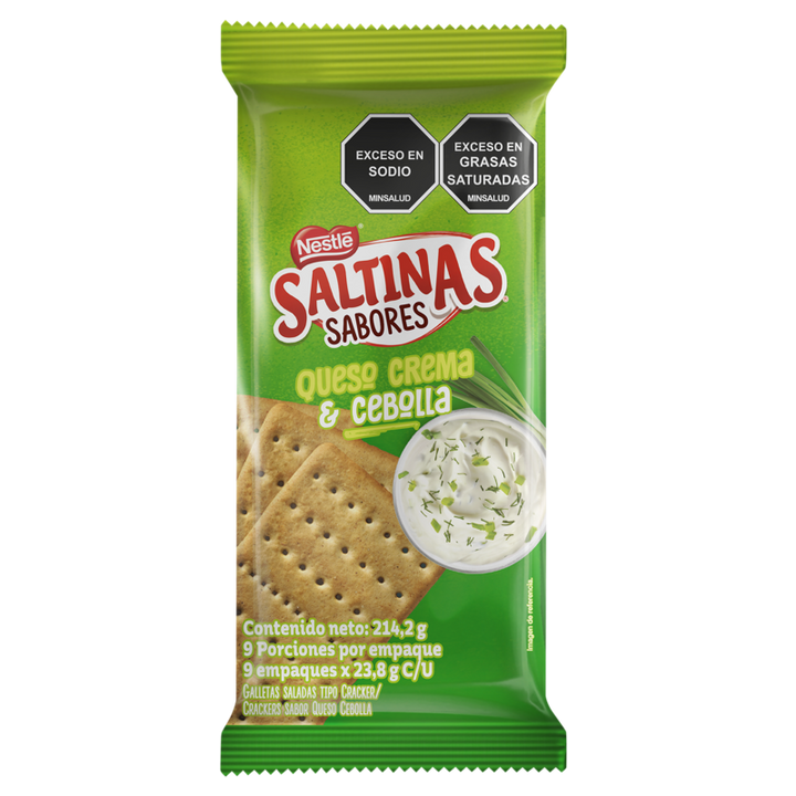 GALLETA SALTINAS 9U 23.8G QUESO/CEBOLLA