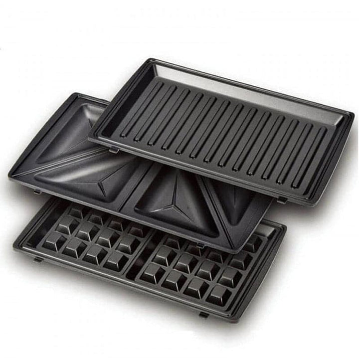 Sandwichera 3 En 1 Wafflera, Tostadora Y Plancha Heager