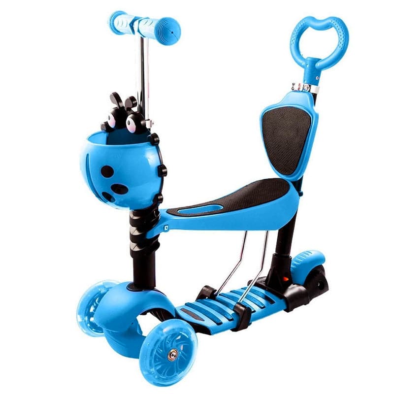 Scooter Para Niños Con Asiento Y Respaldo Con Rueda Con Luces 041108