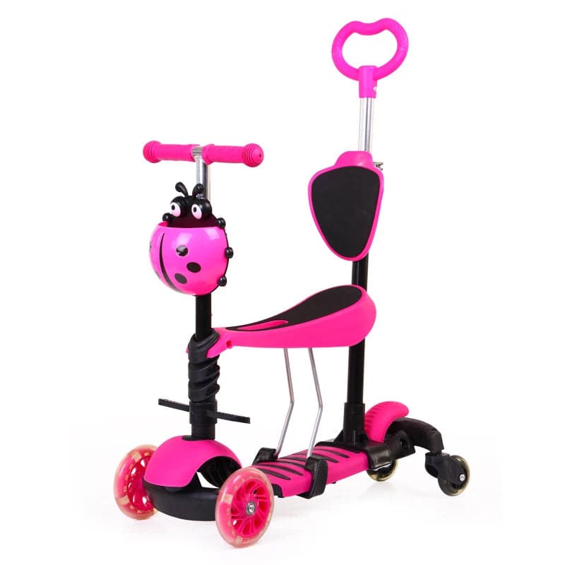 Scooter Para Niños Con Asiento Y Respaldo Con Rueda Con Luces 041108